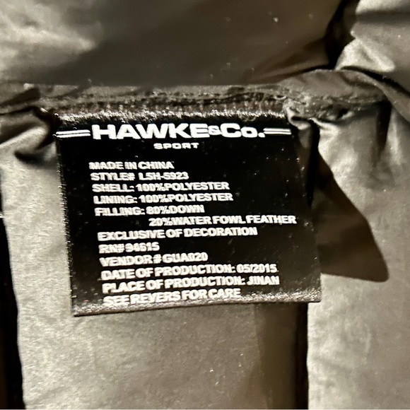 Hawke & Co Black Down Jacket (Size Medium, Fits Small) - Picture 4 of 5